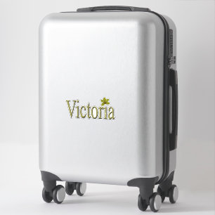 Golden Flecks Victoria Naam Design, Sticker