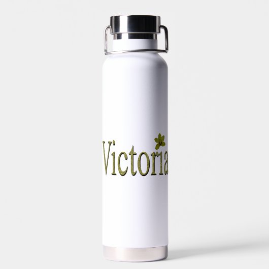 Golden Flecks Victoria Naam Design, Waterfles (Achterkant)