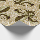 Golden Fleur de Lis Cadeaupapier (Hoek)
