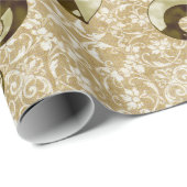 Golden Fleur de Lis Cadeaupapier (Rol Hoek)