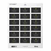 Golden Fleur De Lis Etiket (Full Sheet)