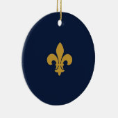 Golden Fleur De Lis Keramisch Ornament (Rechts)