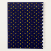 Golden Fleur de Lis sur Navy Blue (Dos)