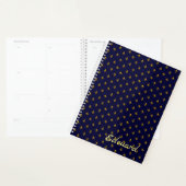 Golden Fleur de Lis sur Navy Blue (Devant avec enveloppe)