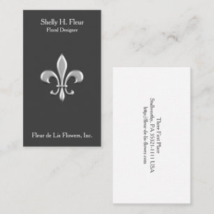Golden Fleur De Lis Visitekaartje