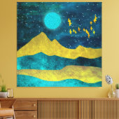 Golden Flock Canvas Afdruk (Insitu (Woonkamer))