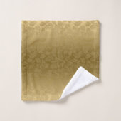 Golden Floral Damask (Gant de toilette)