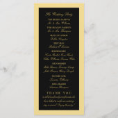 Golden Floral Emblem Wedding Programme (Dos)