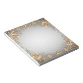 Golden Floral Notitieblok (Schuin)