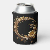 Golden Floral Ornate Frame Can Cooler (Blikje Achterkant)