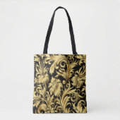 Golden Floral Tote Bag (Devant)