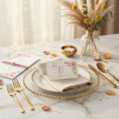 Golden Floral Waterverf bruiloft