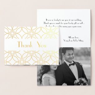 golden florale patroon - elegante decomotieven folie kaarten