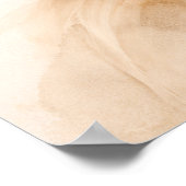 Golden Flow Abstract Wall Art Poster – Elegant Mod (Coin)