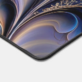 Golden Flow - Art fluide abstrait bleu et or (Coin)