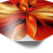 Golden Flower Abstract Art-foto Foto Afdruk (Hoek)