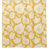 Golden Flower Pattern Douchegordijn (Voorkant)