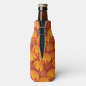 Golden Flower Pattern Flesjeskoeler (Fles Achterkant)