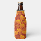 Golden Flower Pattern Flesjeskoeler (Fles Voorkant)