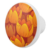 Golden Flower Pattern Keramische Knop (Rechts)