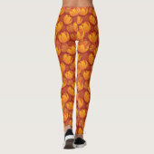 Golden Flower Pattern Leggings (Achterkant)