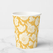 Golden Flower Pattern Papieren Bekers (Achterkant)