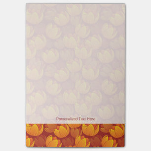 Golden Flower Pattern Post-it® Notes