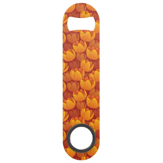 Golden Flower Pattern Speed Flessenopener (Voorkant)