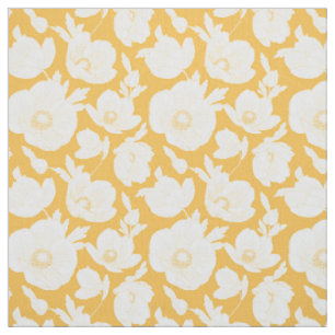 Golden Flower Pattern Stof
