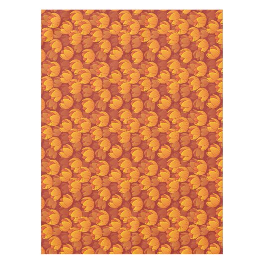 Golden Flower Pattern Tafelkleed (Voorkant)