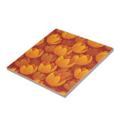 Golden Flower Pattern Tegeltje (Zijkant)