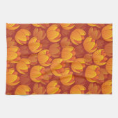 Golden Flower Pattern Theedoek (Horizontaal)