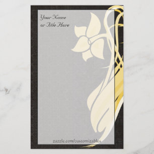 Golden Flower Stationery Briefpapier