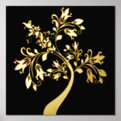 Golden Flowering Folie Afdrukken (Voorkant)