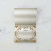 Golden Flowers bedankkaartje Bedankkaart (Binnen)