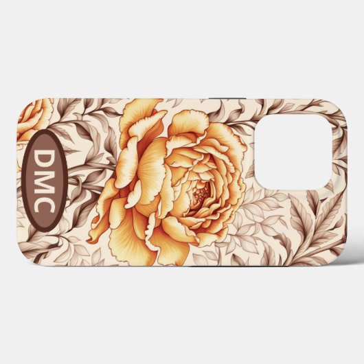 Golden Flowers Case-Mate iPhone Case (Achterkant (horizontaal))