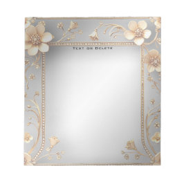 Golden Flowers Notitieblok