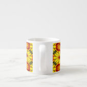 Golden Flowers Pattern Specialty Mok (Achterkant)