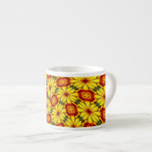 Golden Flowers Pattern Specialty Mok (Voorkant rechts)