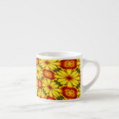Golden Flowers Pattern Specialty Mok (Rechts)