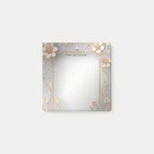 Golden Flowers Post it Notes (Voorkant)