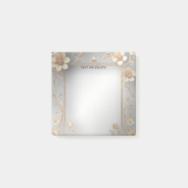 Golden Flowers Post it Notes