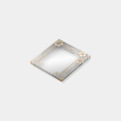 Golden Flowers Post it Notes (Schuin)