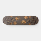 Golden Flowers Skateboard (Horizontaal)