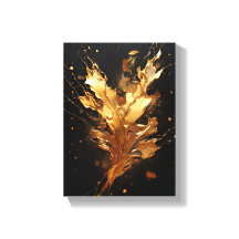 Golden flux metallic splash