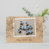 Golden Foil Bonne carte de voeux pour la fête des (Debout devant)