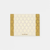 Golden folie Imperial Fleur de Lis Pattern Post-it® Notes (Voorkant)