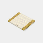 Golden folie Imperial Fleur de Lis Pattern Post-it® Notes (Schuin)