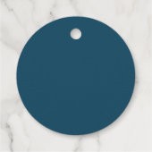 Golden Folie Winter Berries Bedankjes Labels (Achterkant)