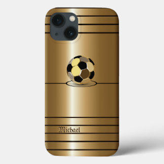Golden Football Style iPhone 13 Hoesje